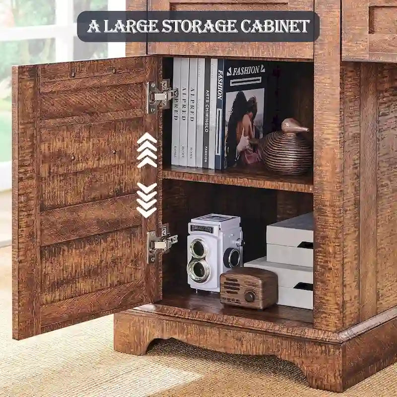 60 Farmhouse L-förmiger Chefschreibtisch, Holz Eckschreibtisch, Computertisch