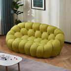 2-Sitzer Blasen-Sofa, geschwungen, Wabenform mit 3D-Textilgewebe für Wohnzimmer, Salon, Apartment