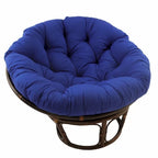 42 Zoll Papasan-Sessel aus Rattan mit Twill-Kissen