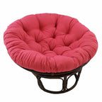 42 Zoll Papasan-Sessel aus Rattan mit Twill-Kissen