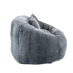 Graues modernes Chaiselongue-Sofa aus Chenille, 59 Zoll