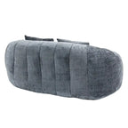 Graues modernes Chaiselongue-Sofa aus Chenille, 59 Zoll