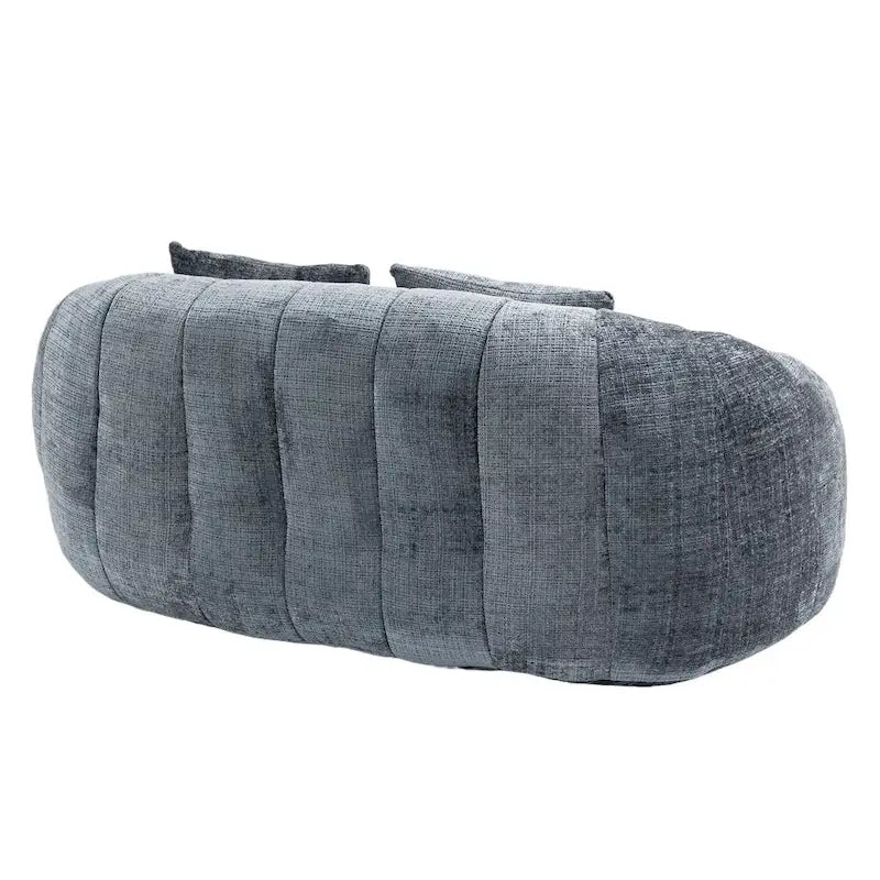 Graues modernes Chaiselongue-Sofa aus Chenille, 59 Zoll