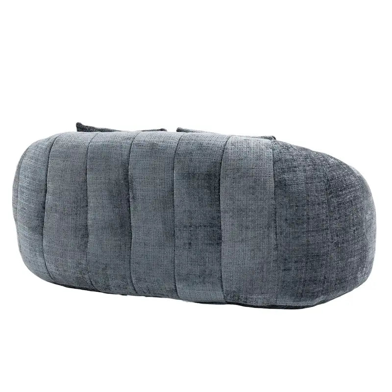 Graues modernes Chaiselongue-Sofa aus Chenille, 59 Zoll