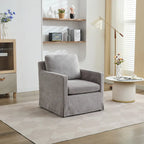 29.92   Chenille Swivel Accent Chair with Removable Cushion