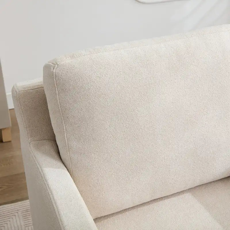 29.92   Chenille-Akzentsessel mit drehbarem Sockel und abnehmbarem Kissen