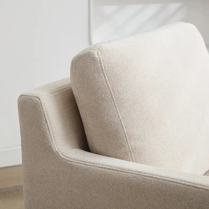 29.92   Chenille-Akzentsessel mit drehbarem Sockel und abnehmbarem Kissen
