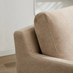 29.92   Chenille-Akzentsessel mit drehbarem Sockel und abnehmbarem Kissen