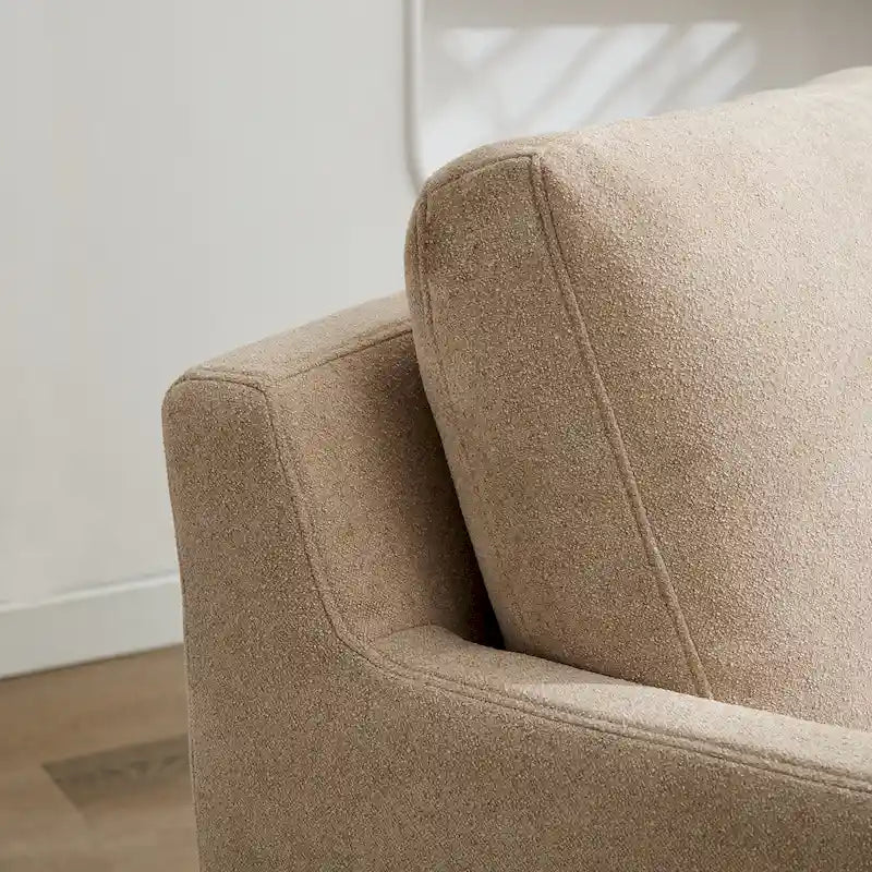 29.92   Chenille-Akzentsessel mit drehbarem Sockel und abnehmbarem Kissen