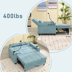 3-in-1 Schlafsofa ausziehbar mit USB-Anschlüssen