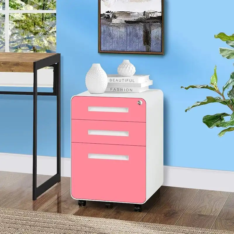 Rollcontainer/Standcontainer mit 3 Schubladen für das Home Office
