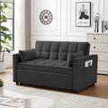 3-in-1 Schlafsofa aus Samt mit Ausziehbett und verstellbarer Rückenlehne
