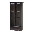 100 % Massivholz Flexibler Kleiderschrank mit Metall- oder Holzknäufen