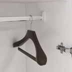 2-türiger Kleiderschrank, freistehender Schlafzimmerschrank mit Kleiderstange