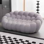 2-Sitzer Blasen-Sofa, geschwungen, Wabenform mit 3D-Textilgewebe für Wohnzimmer, Salon, Apartment