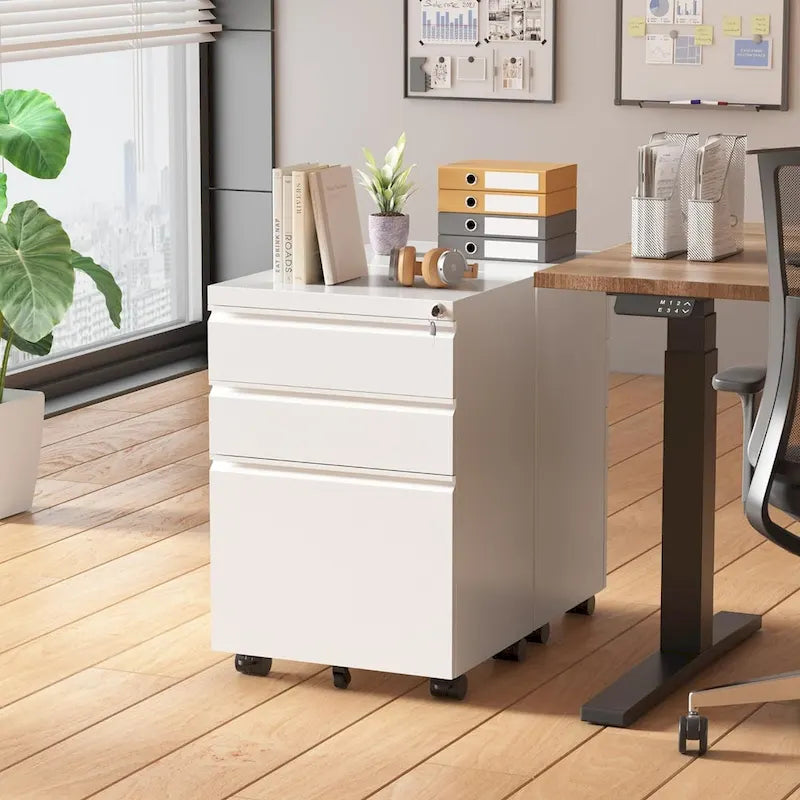 Rollcontainer/Standcontainer mit 3 Schubladen für das Home Office