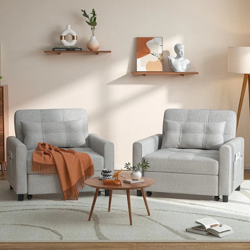 3-in-1 verstellbares Schlafsofa, ausziehbares Sesselsofa, umwandelbares Klappbett für das Wohnzimmer