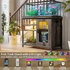 20-29 Gallonen Aquarienunterschrank mit Steckdosen & LED-Beleuchtung