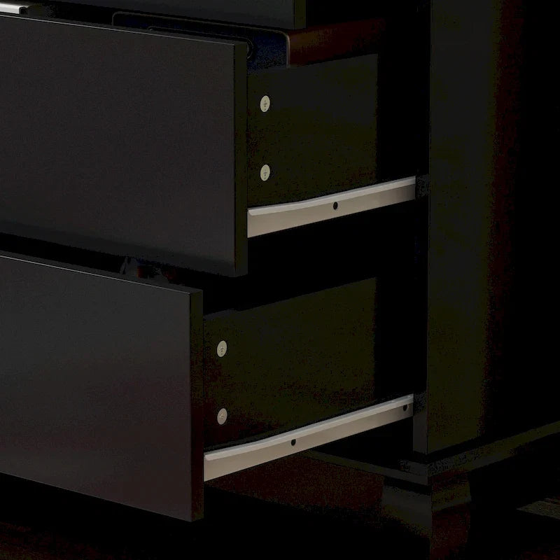 55.1W Lackkommode, lange Kommode für das Schlafzimmer, Schubladenkommode