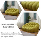 2-Sitzer Blasen-Sofa, geschwungen, Wabenform mit 3D-Textilgewebe für Wohnzimmer, Salon, Apartment
