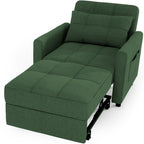 3-in-1 verstellbares Schlafsofa, ausziehbares Sesselsofa, umwandelbares Klappbett für das Wohnzimmer