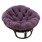 42 Zoll Papasan-Sessel aus Rattan mit Twill-Kissen