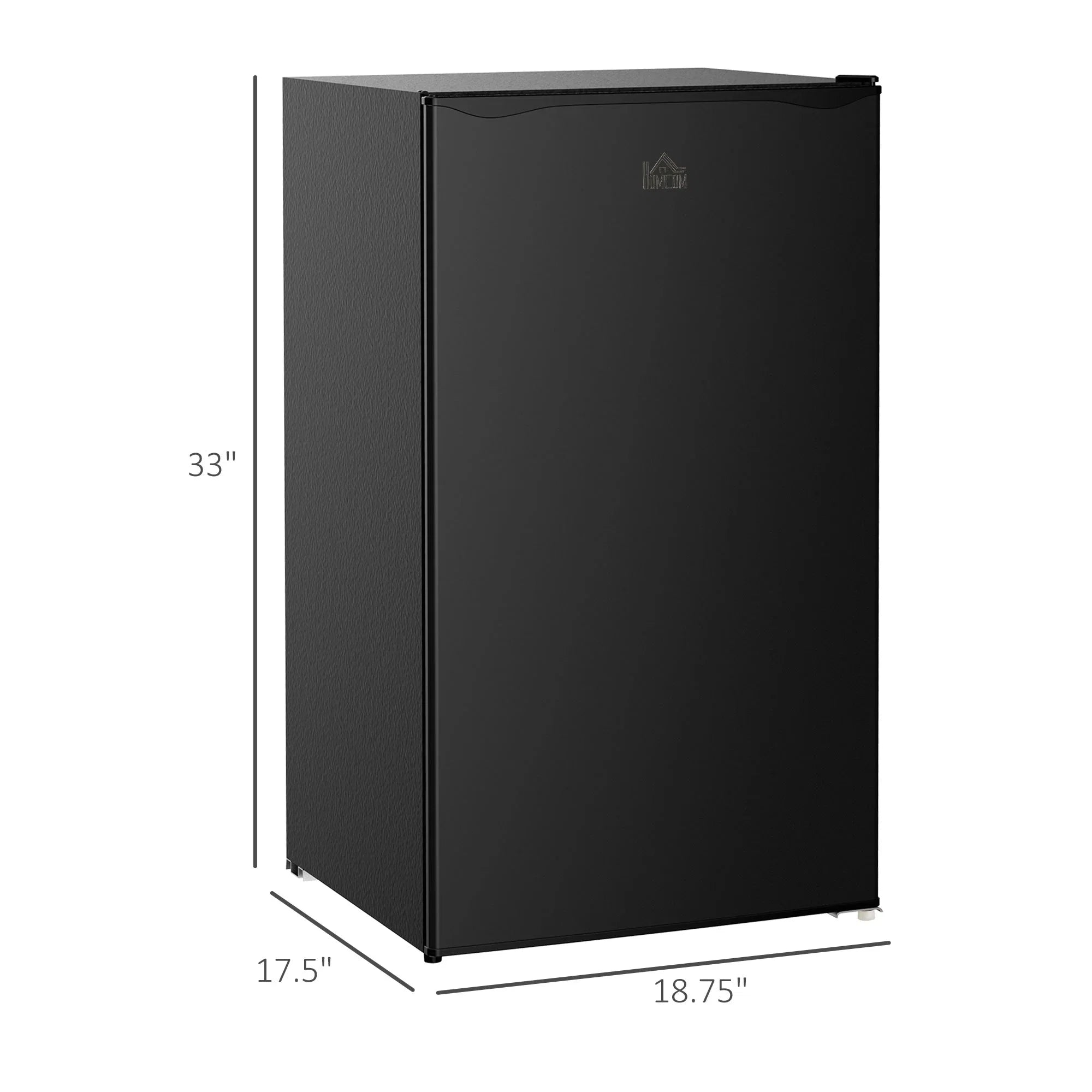 3.2 Cu.Ft Mini-Kühlschrank mit Gefrierfach, eintüriger Kompaktkühlschrank mit einstellbarem Thermostat für das Schlafzimmer