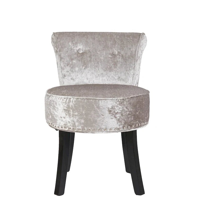 27,5 Hoher Waschtischhocker aus Massivholz – 27,5 H X 19 B X 11,8 T