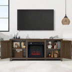 58 Farmhouse elektrische Kamin-TV-Ständer Konsolentisch für Fernseher bis zu 65 Zoll