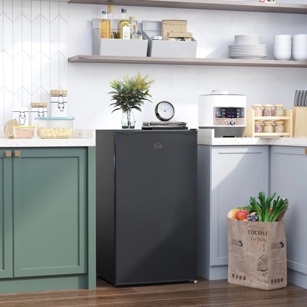 3.2 Cu.Ft Mini-Kühlschrank mit Gefrierfach, eintüriger Kompaktkühlschrank mit einstellbarem Thermostat für das Schlafzimmer
