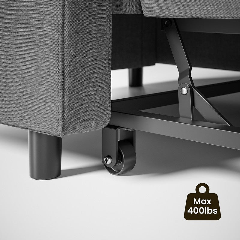 3-in-1 verstellbares Schlafsofa, ausziehbares Sesselsofa, umwandelbares Klappbett für das Wohnzimmer