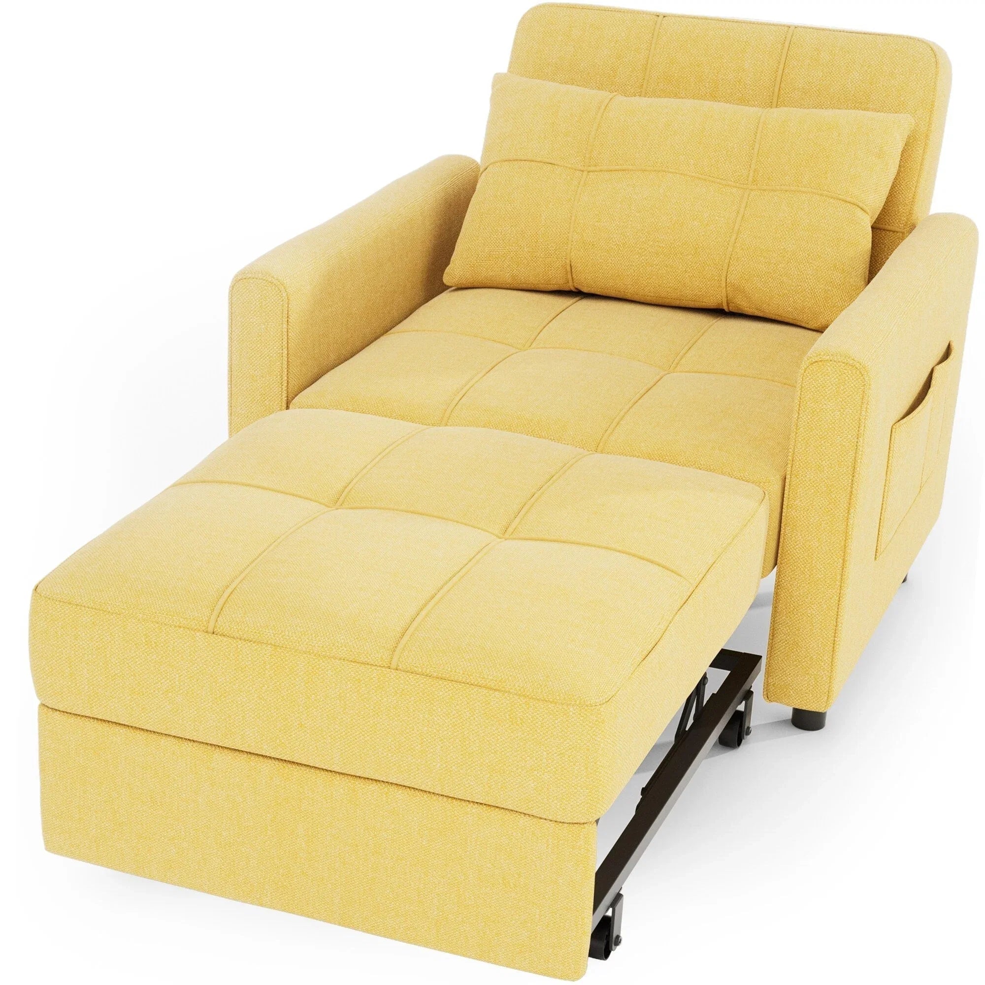 3-in-1 verstellbares Schlafsofa, ausziehbares Sesselsofa, umwandelbares Klappbett für das Wohnzimmer