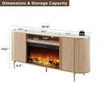 70 Modern Luxus Kamin TV-Ständer, Entertainment Center, TV-Konsole