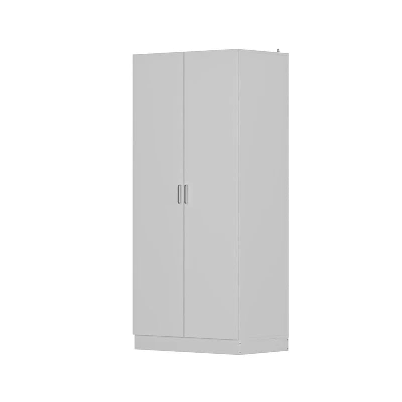 2-türiger Kleiderschrank, freistehender Schlafzimmerschrank mit Kleiderstange