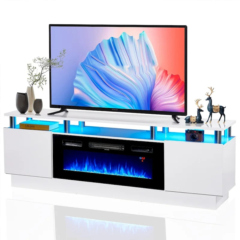 70  TV-Ständer mit Elektrokamin, 36  Elektrokamin