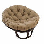 42 Zoll Papasan-Sessel aus Rattan mit Twill-Kissen