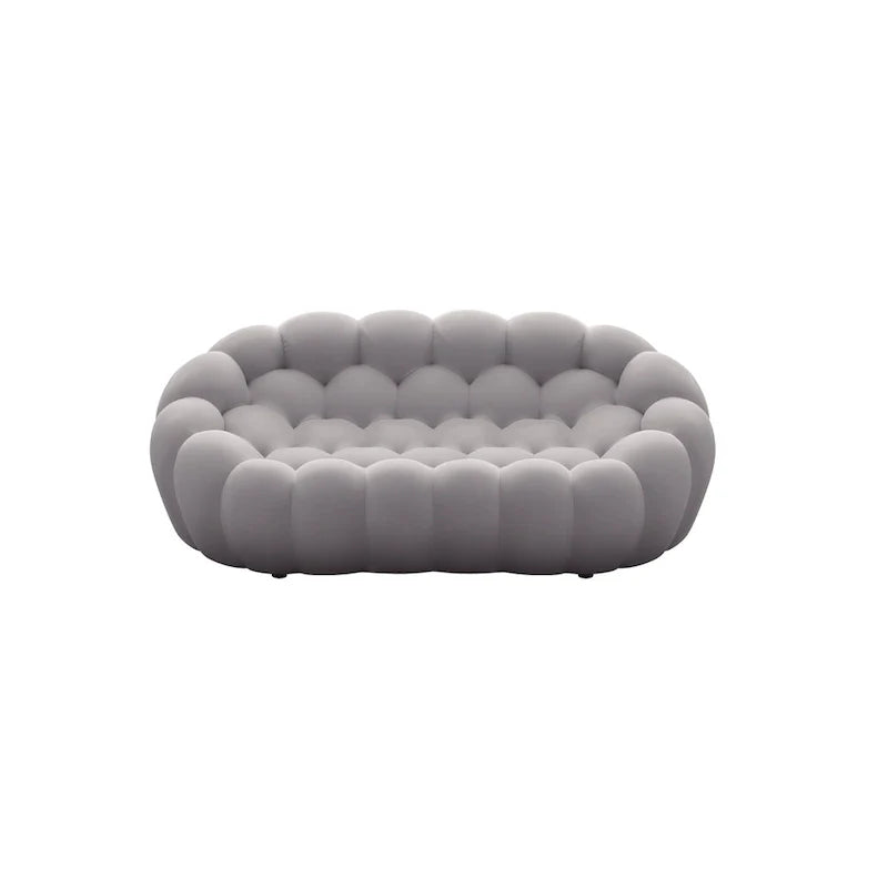 2-Sitzer Blasen-Sofa, geschwungen, Wabenform mit 3D-Textilgewebe für Wohnzimmer, Salon, Apartment