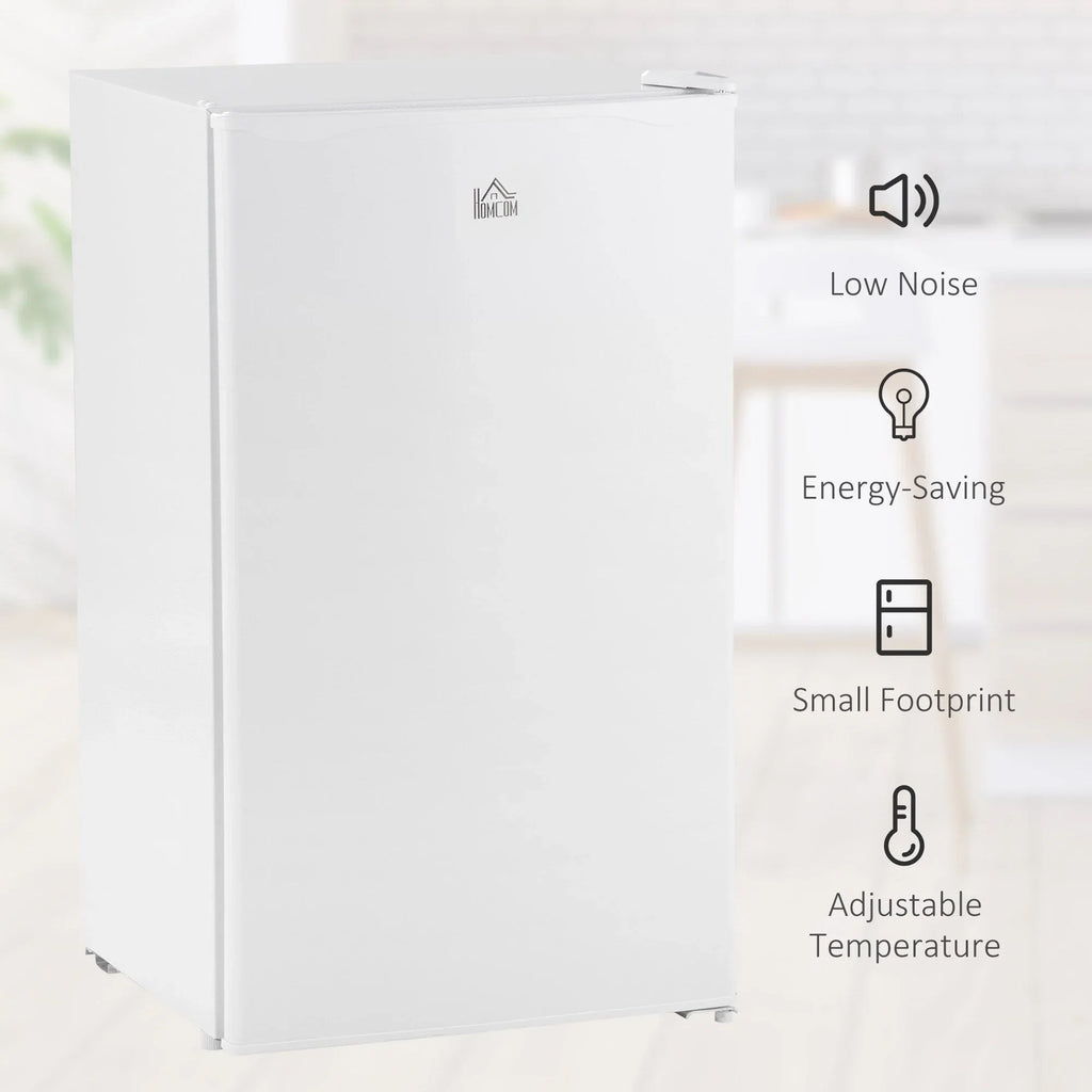 3.2 Cu.Ft Mini-Kühlschrank mit Gefrierfach, eintüriger Kompaktkühlschrank mit einstellbarem Thermostat für das Schlafzimmer