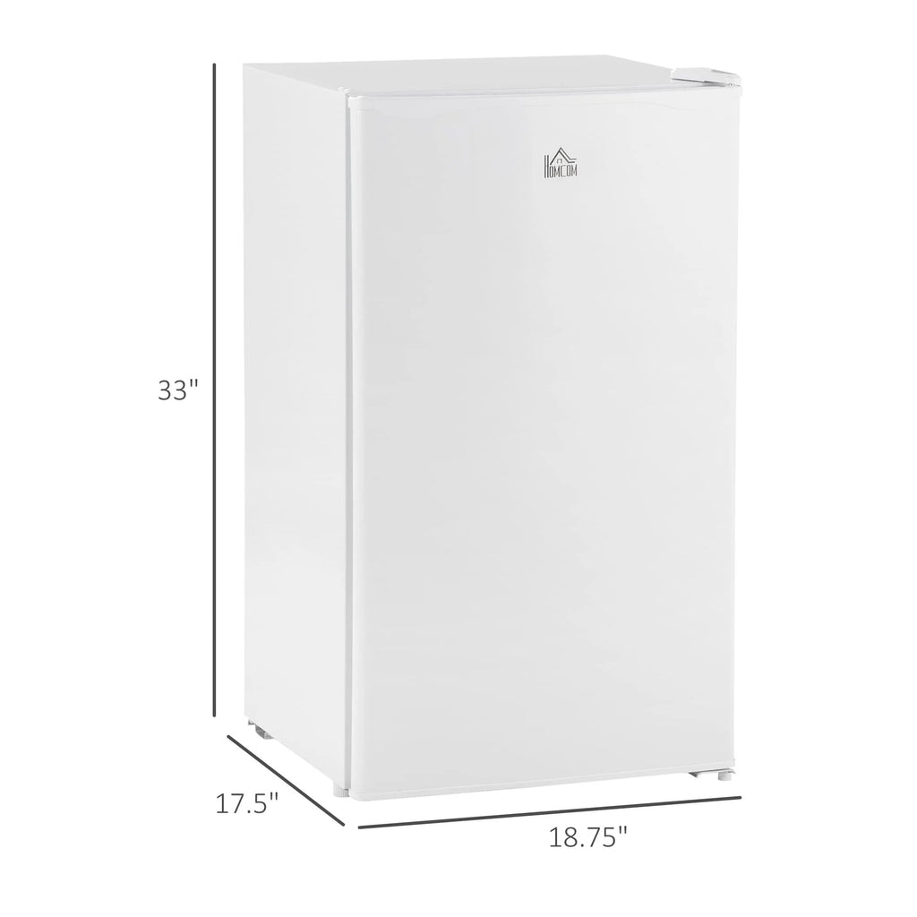 3.2 Cu.Ft Mini-Kühlschrank mit Gefrierfach, eintüriger Kompaktkühlschrank mit einstellbarem Thermostat für das Schlafzimmer