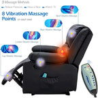 2-Sitzer-Liegesofa mit Wärme- und Massagefunktion
