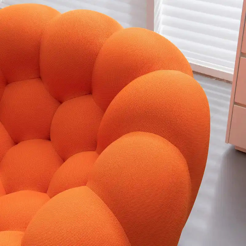 2-Sitzer Blasen-Sofa, geschwungen, Wabenform mit 3D-Textilgewebe für Wohnzimmer, Salon, Apartment