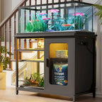 20-29 Gallonen Aquarienunterschrank mit Steckdosen & LED-Beleuchtung