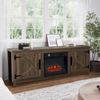 58 Farmhouse elektrische Kamin-TV-Ständer Konsolentisch für Fernseher bis zu 65 Zoll