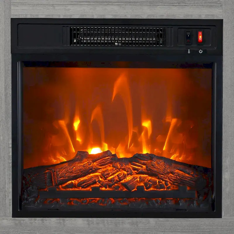 58 Farmhouse elektrische Kamin-TV-Ständer Konsolentisch für Fernseher bis zu 65 Zoll