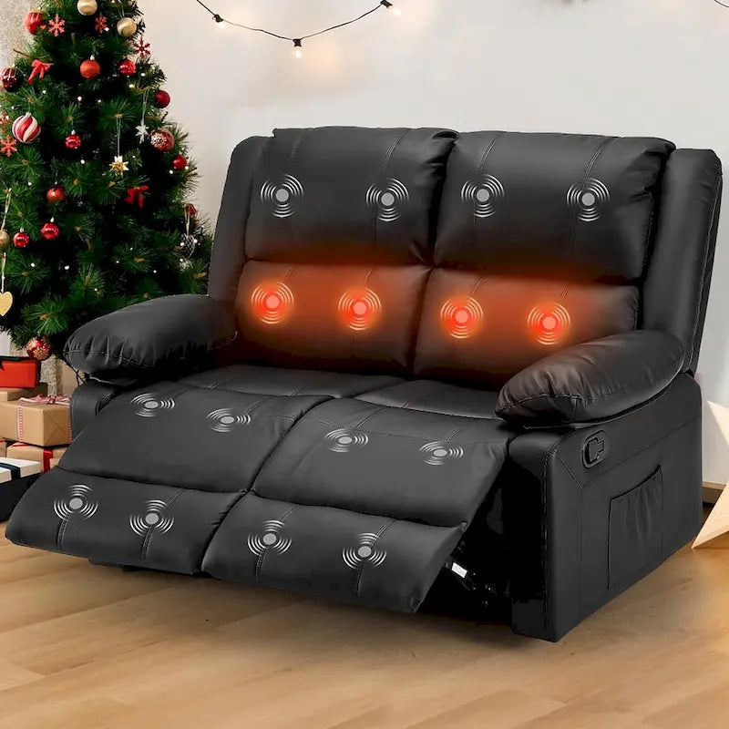 2-Sitzer-Liegesofa mit Wärme- und Massagefunktion