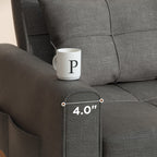 3-in-1 verstellbares Schlafsofa, ausziehbares Sesselsofa, umwandelbares Klappbett für das Wohnzimmer