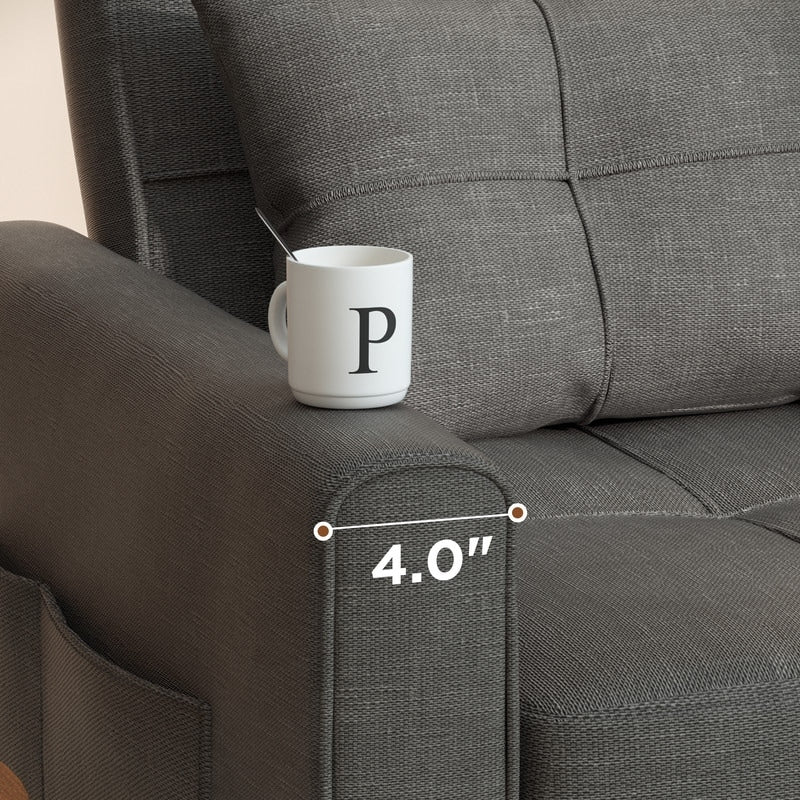 3-in-1 verstellbares Schlafsofa, ausziehbares Sesselsofa, umwandelbares Klappbett für das Wohnzimmer