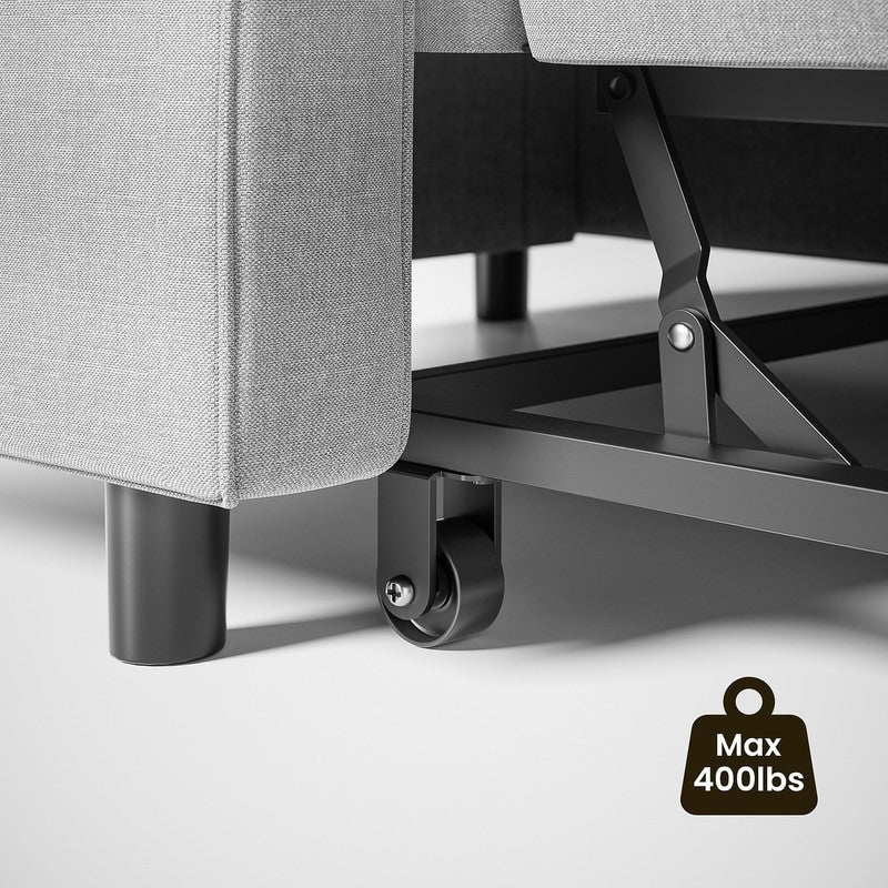 3-in-1 verstellbares Schlafsofa, ausziehbares Sesselsofa, umwandelbares Klappbett für das Wohnzimmer