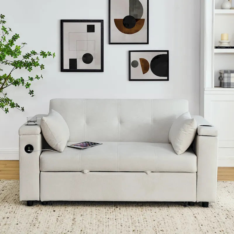 54 Ausziehbares Schlafsofa Doppelsofa Relaxsofa