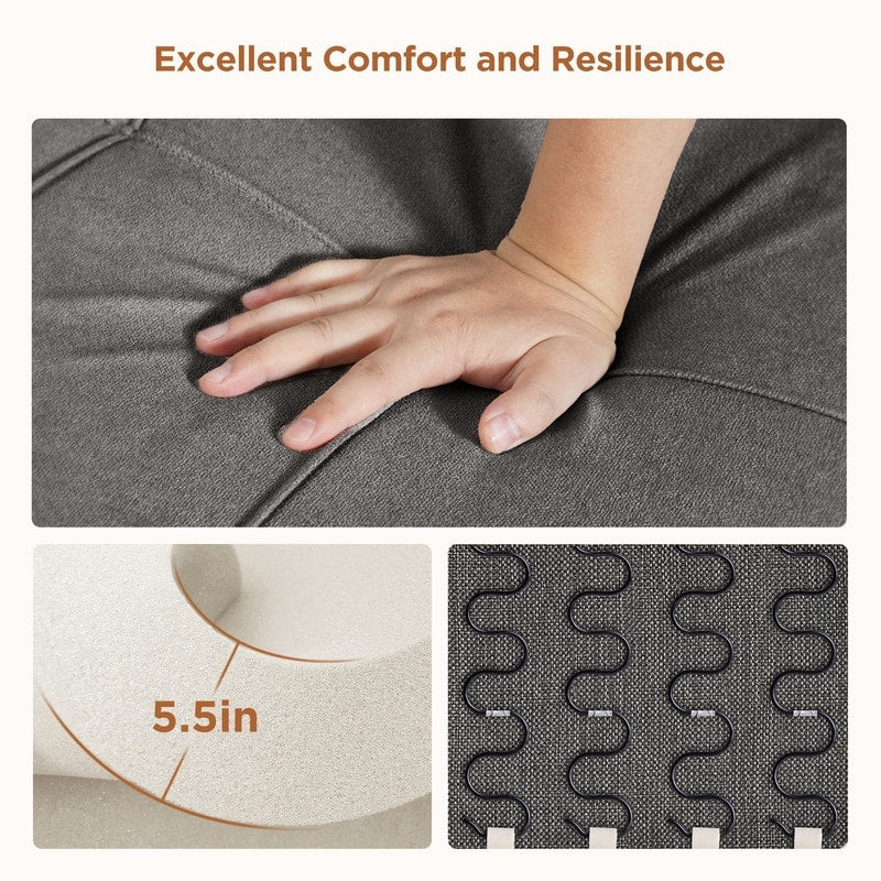 3-in-1 verstellbares Schlafsofa, ausziehbares Sesselsofa, umwandelbares Klappbett für das Wohnzimmer
